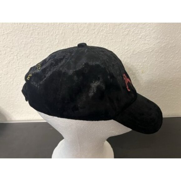 Hocus Pocus Hat Embroidered Black Velvet Disney Cap Sanderson Sisters Halloween - Picture 4 of 7